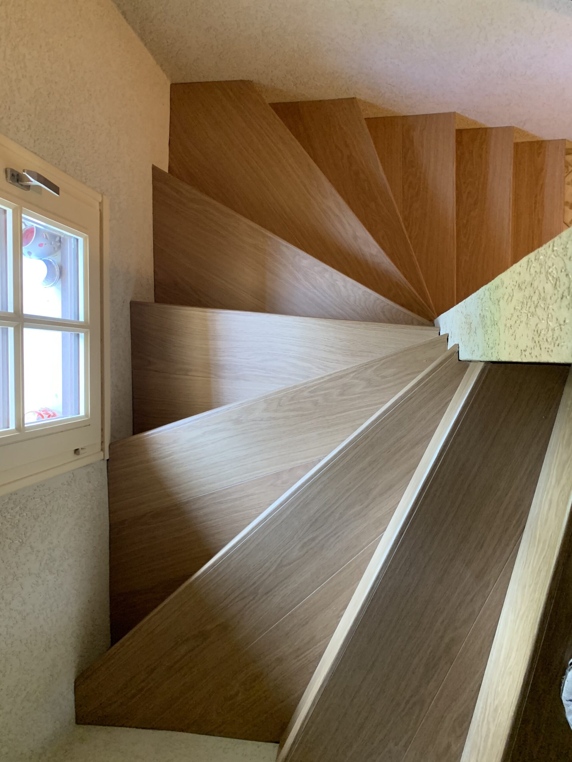 Escalier en parquet bois